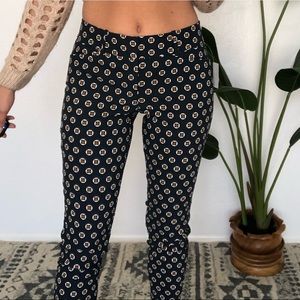 {The Limited} coffee bean dot ankle pants